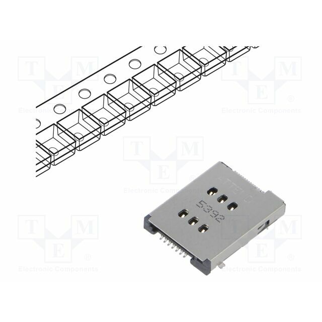 ATTEND Connector: for cards; Nano SIM