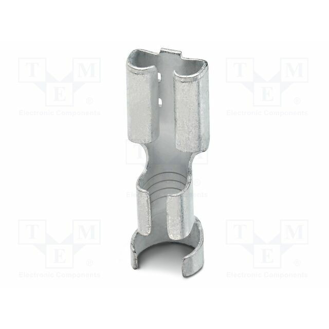 PHOENIX CONTACT Tip: flat; non-insulated; silver