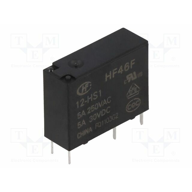 HONGFA RELAY Relay: electromagnetic; Ucoil: 12VDC