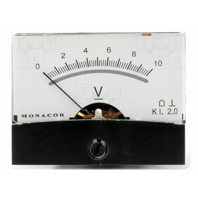 MONACOR Voltmeter; on panel; 0÷10V; Class:
