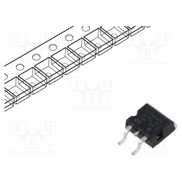 STMICROELECTRONICS Diode: rectifying; SMD; 1kV; 8A