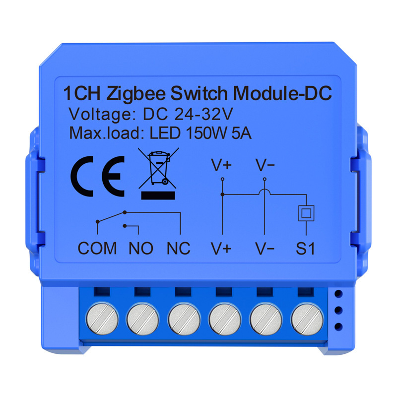 1-channel ZigBee switch module with voltage-free