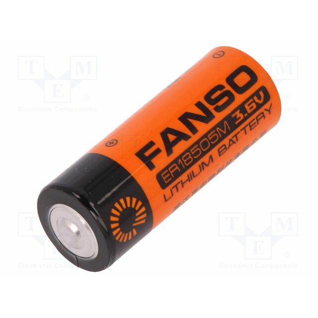 Battery: lithium; 18505; 3.6V; 3500mAh