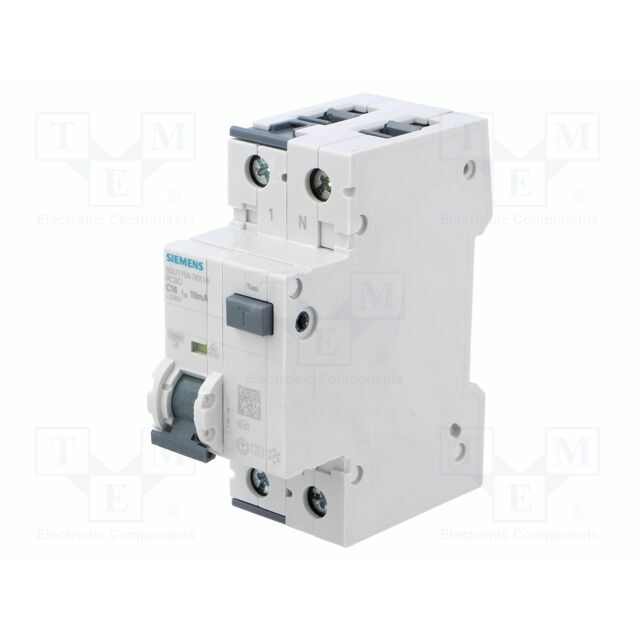 SIEMENS RCBO breaker; Inom: 16A; Ires:
