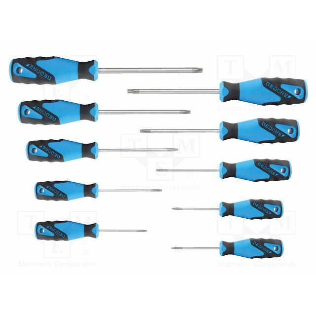 Screwdriver: universal-set; Torx®; 10pcs; Kit: screwdriver