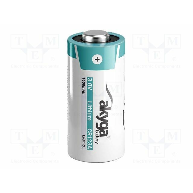 AKYGA BATTERY Battery: lithium; CR123A,R123