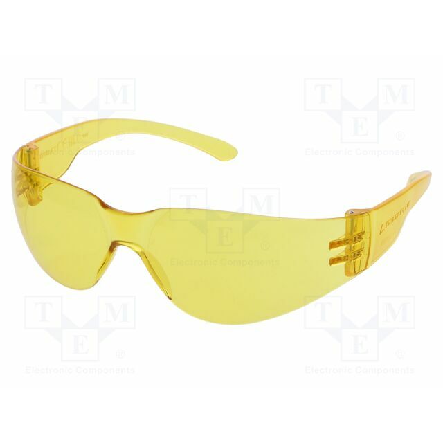 DELTA PLUS Safety spectacles; Lens: yellow