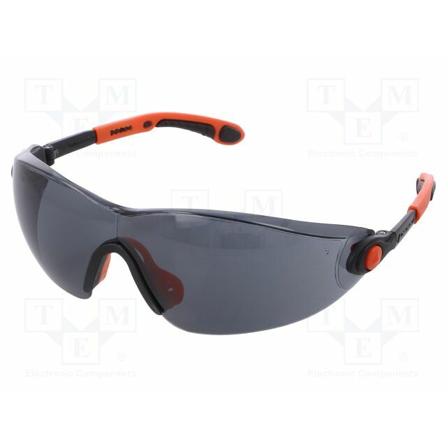 DELTA PLUS Safety spectacles; Lens: darkened