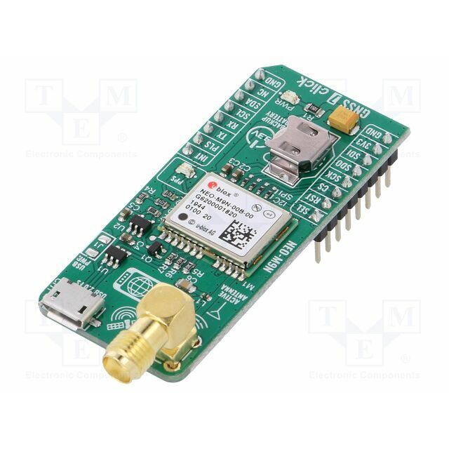Click board; prototype board; Comp: NEO-M9N