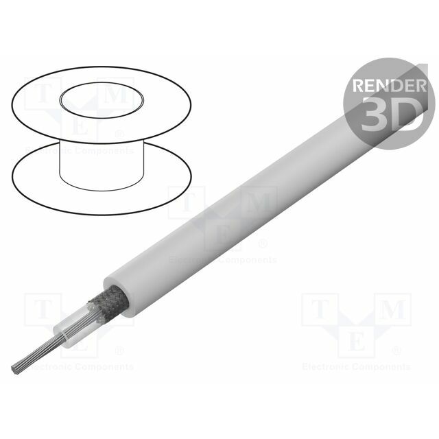 BELDEN Wire: coaxial; RG316; 1x26AWG; stranded