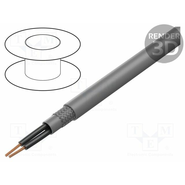 HELU Wire; OZ; OZ-602-CY; 2x1.5mm2