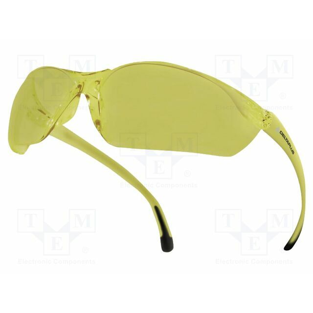 DELTA PLUS Safety spectacles; Lens: yellow
