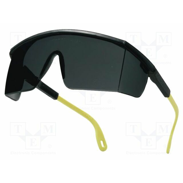 DELTA PLUS Safety spectacles; Lens: darkened