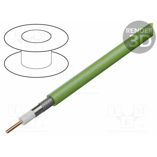 BELDEN Wire: coaxial; RG59/U; 1x22AWG; wire