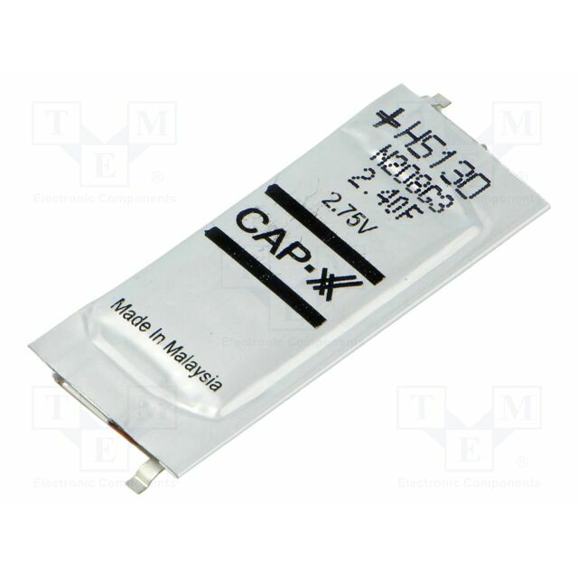 CAP-XX Supercapacitor; SMD; 2.4F; 2