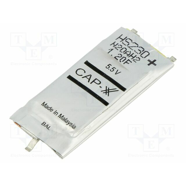 CAP-XX Supercapacitor; SMD; 1.2F; 5
