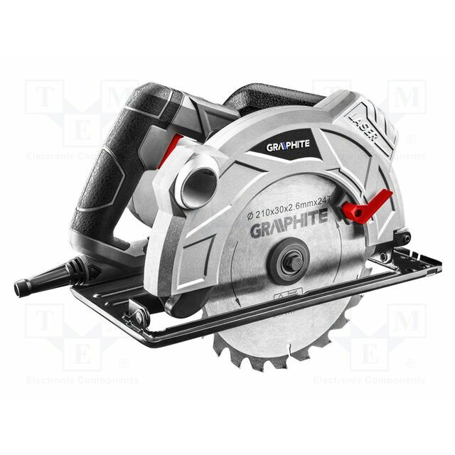 GRAPHITE Circular saw 1800W, blade 210