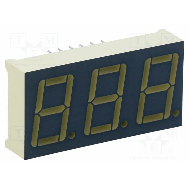 KINGBRIGHT ELECTRONIC Display: LED; 7-segment; 14