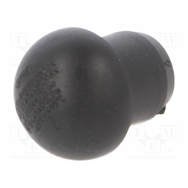 Stopper; NPT3/8"; elastomer; black; -40÷95°C |