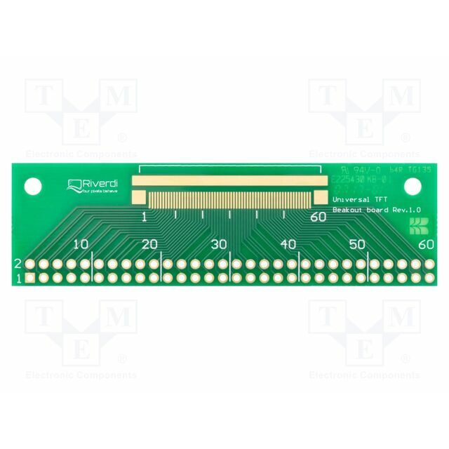 RIVERDI Adapter; pin strips,ZIF FFC