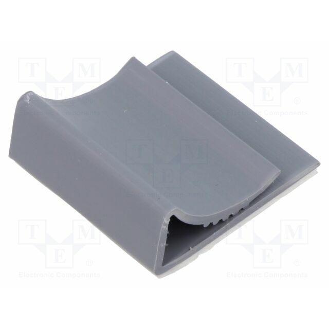 PANDUIT Self-adhesive cable holder; PVC; grey