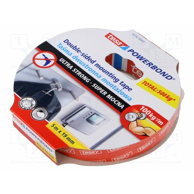 Tape: fixing; W: 19mm; L: 5m