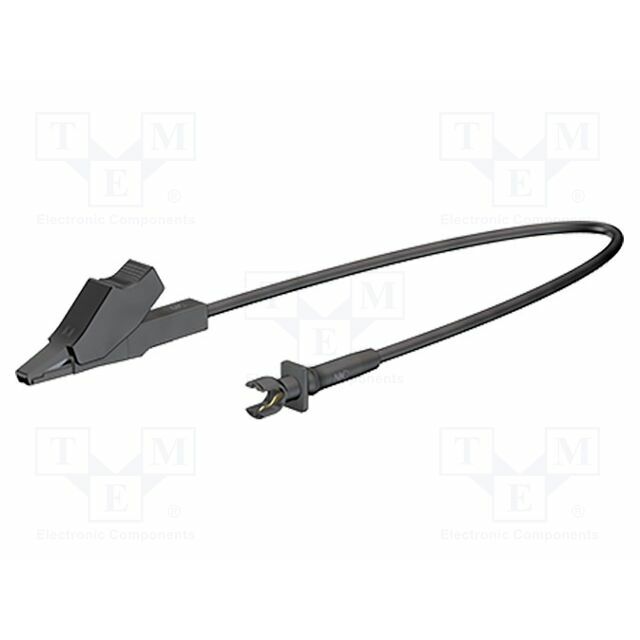 STAUBLI Connection cable; black; Structure: crocodile