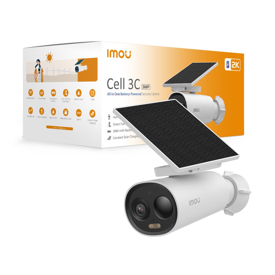 Outdor Camera with Built-in Solar Panel