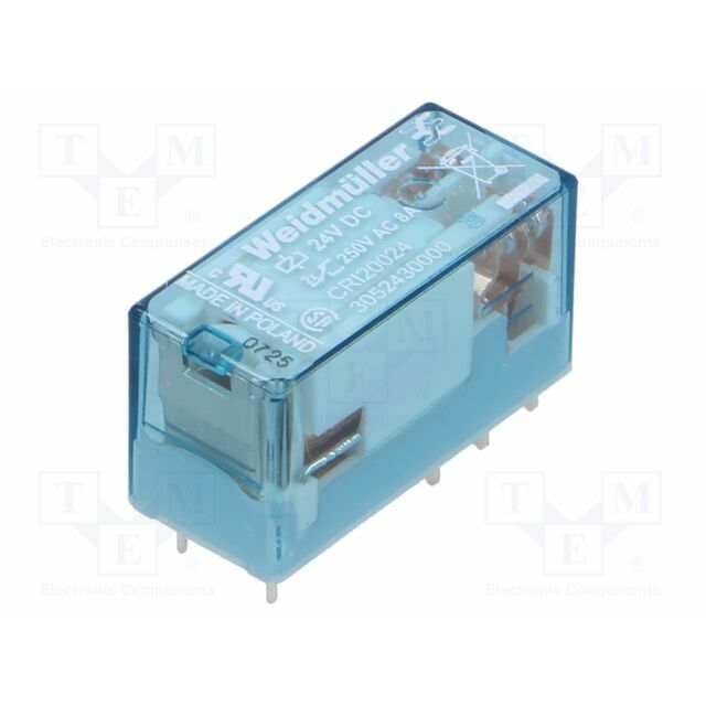 WEIDMÜLLER Relay: electromagnetic; Ucoil: 24VDC; DPDT