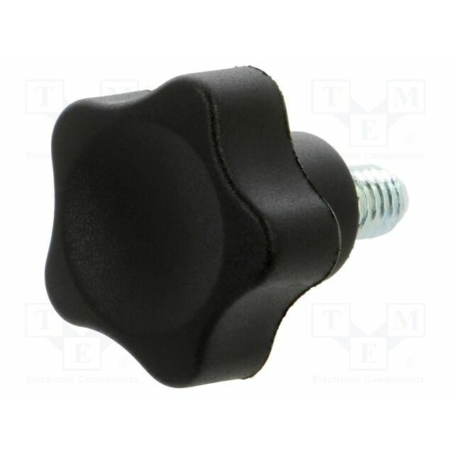 ELESA+GANTER Knob; Ø: 25mm; Ext.thread: