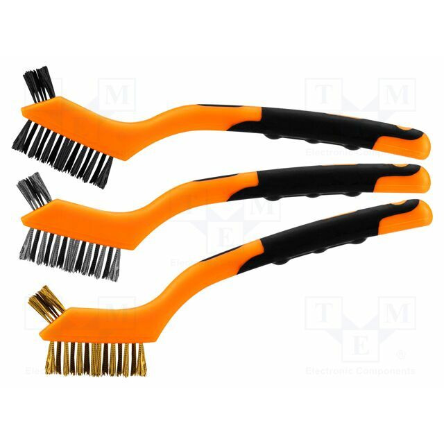 NEO TOOLS Brush; wire; brass,polyamide