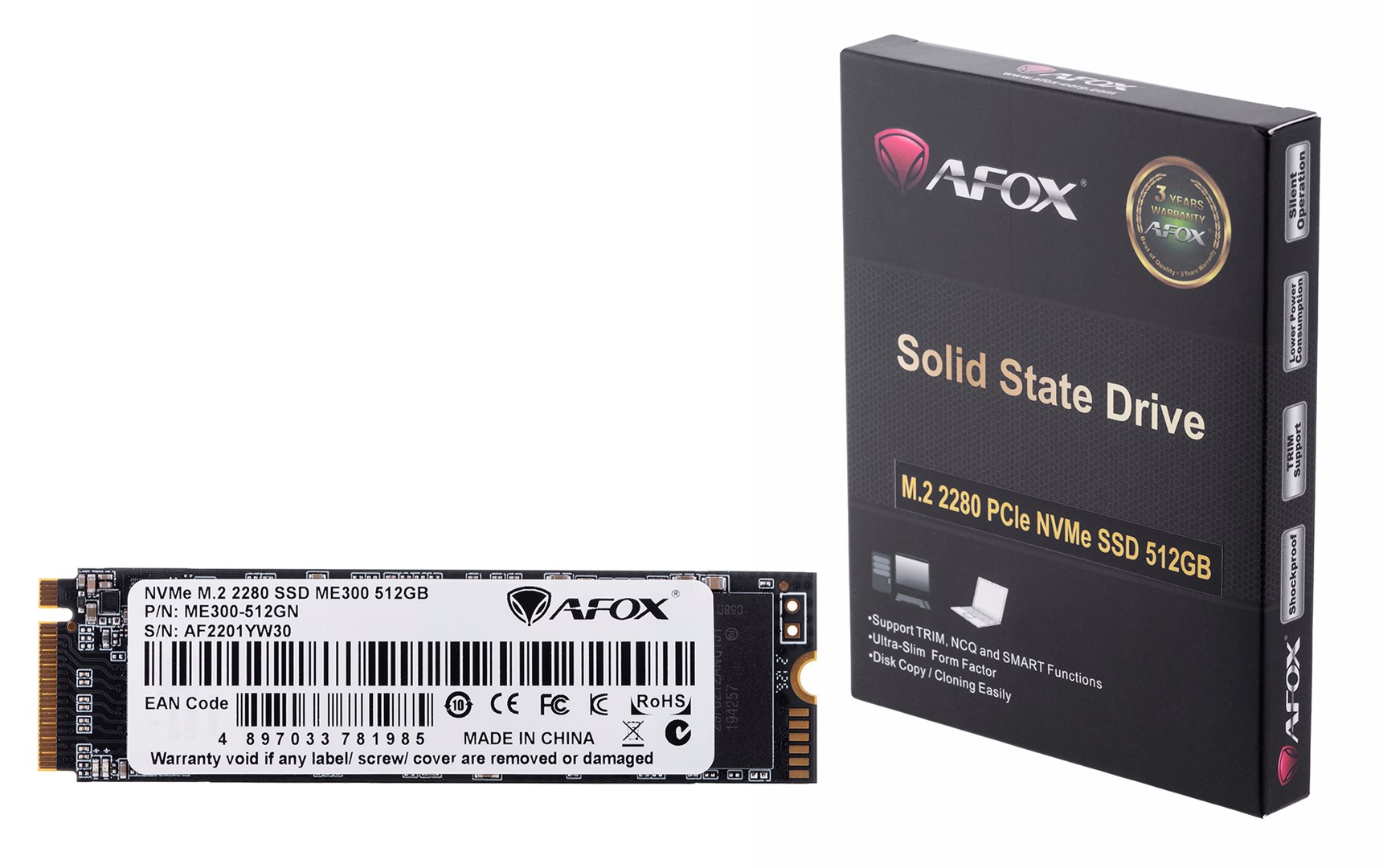 AFOX SSD M.2 PCI-EX4 512GB