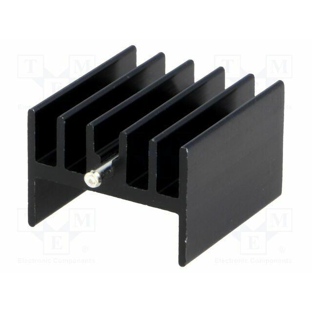 STONECOLD Heatsink: extruded; H; TO220; black