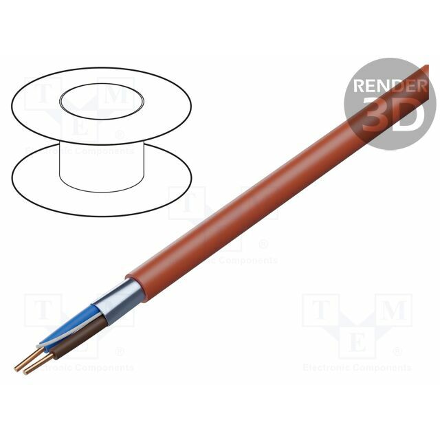 Wire: mains; HDGsekwf, HDGsekwfżo FE180/PH120/E90; 2x1