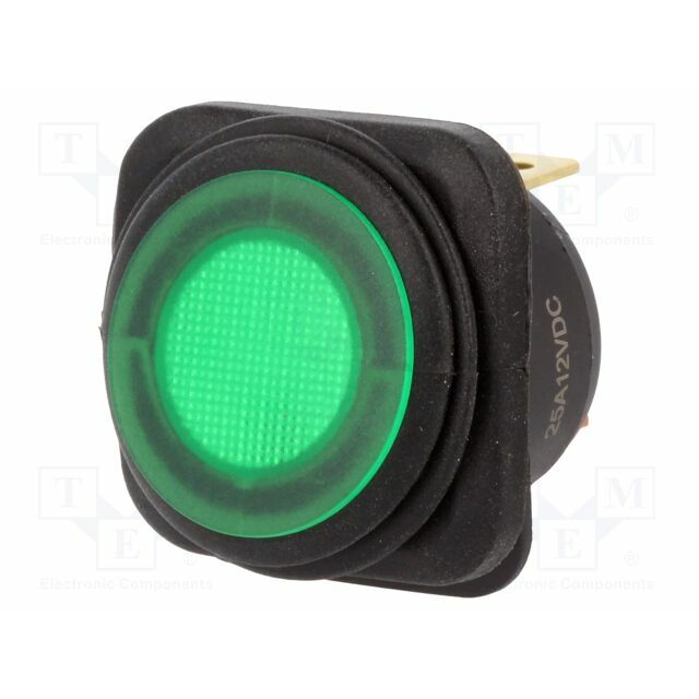SCI ROCKER; SPST; Pos: 2; ON-OFF