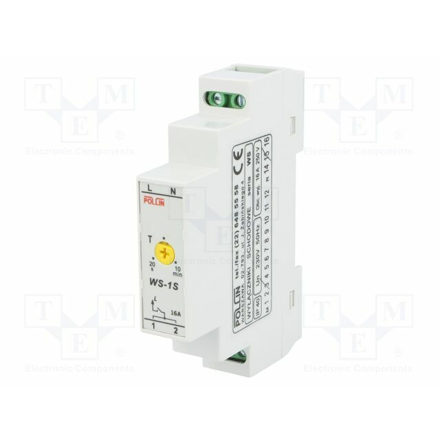 POLLIN Staircase timer; for DIN rail