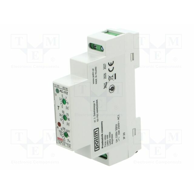 POLLIN Timer; 0,1s÷27,5h; SPDT