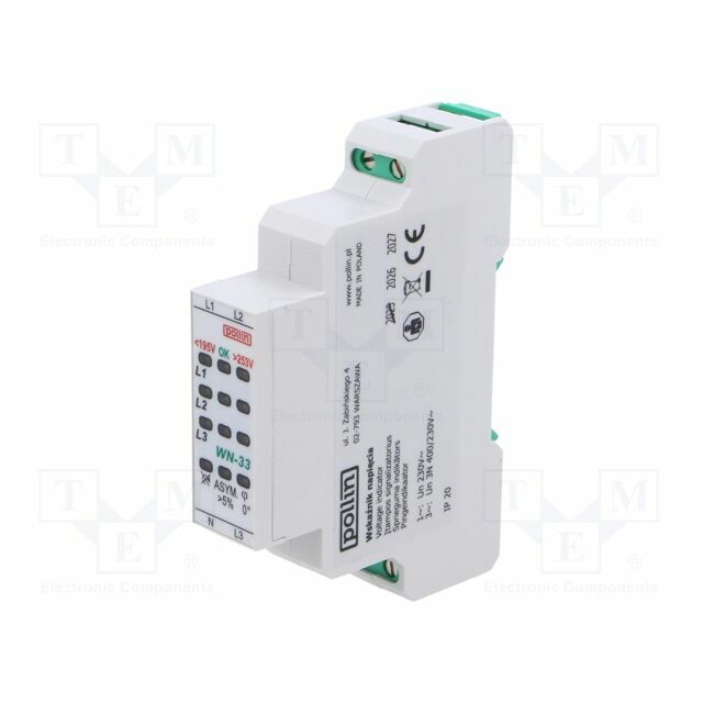 POLLIN Voltage monitoring relay; phase failure