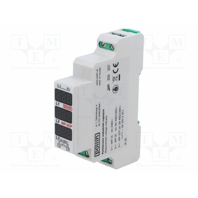 POLLIN Voltage monitoring relay; for DIN