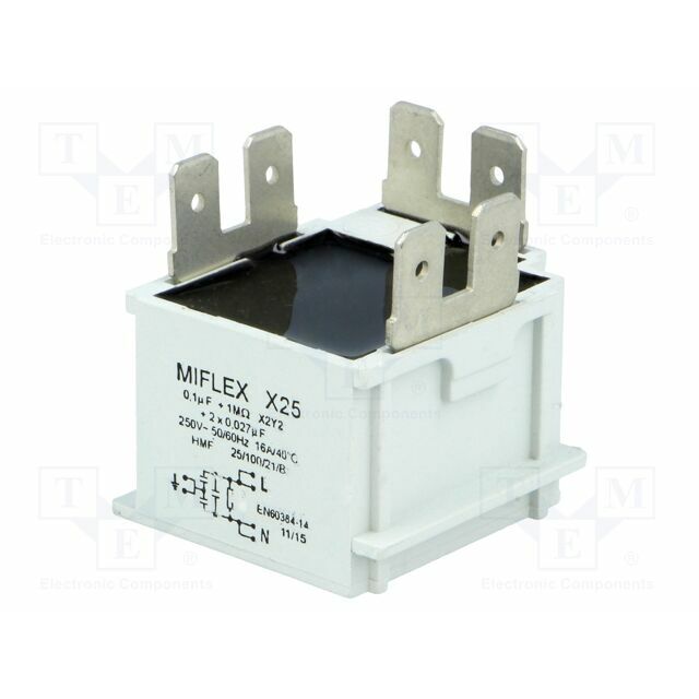 MIFLEX SOLUTIONS Filter: anti-interference; 250VAC; Cx: