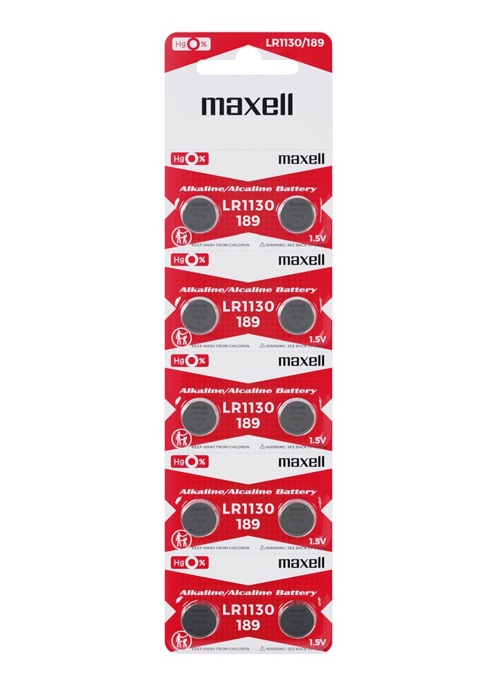 10 x Maxell G10 / LR1130