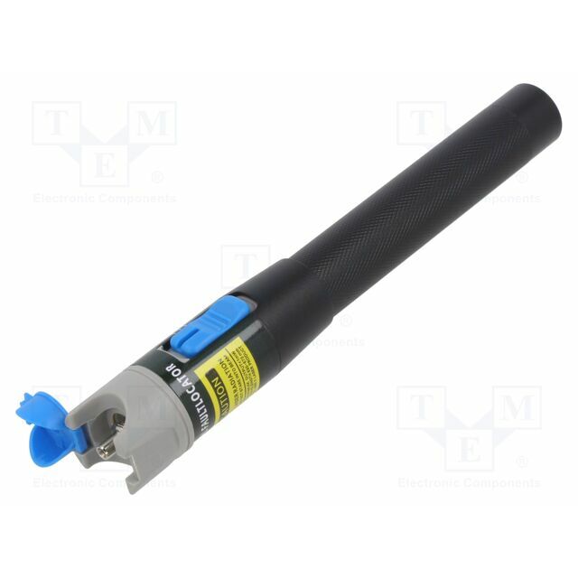 Visual fault locator; Application: fiber optics