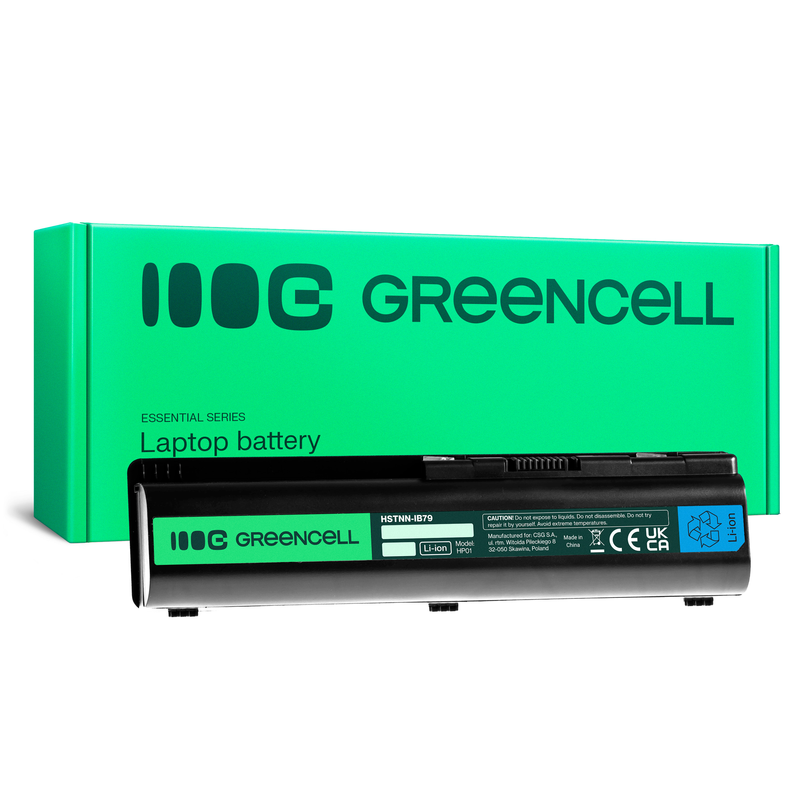 Green Cell Battery HSTNN-LB72 for HP