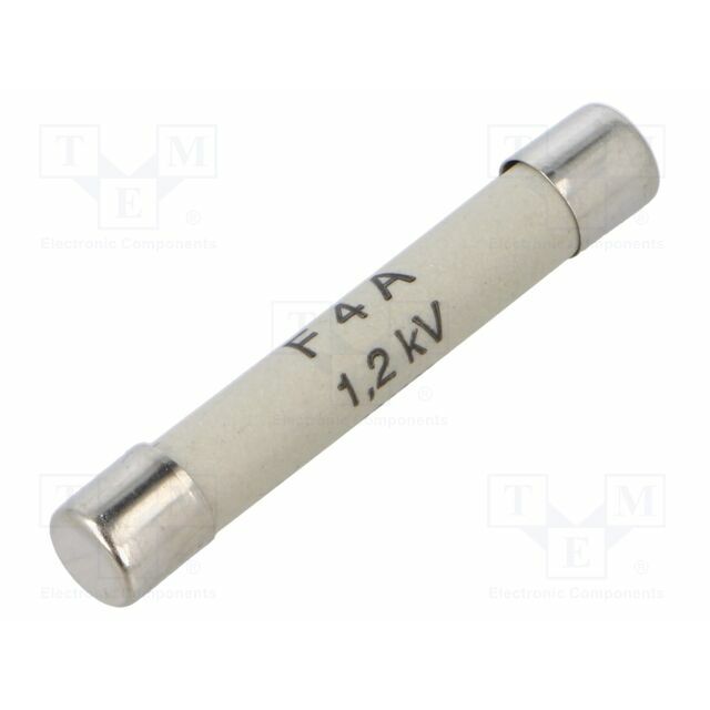 SIBA Fuse: fuse; 8x50mm; ceramic; 4A