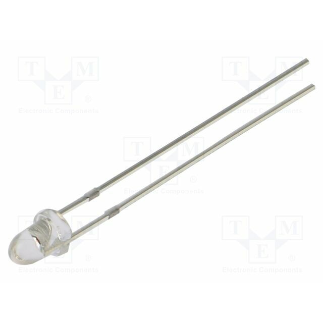 OPTOSUPPLY LED; yellow; 3mm; 50000mcd; 15°