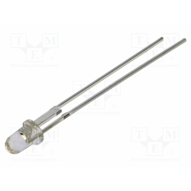 OPTOSUPPLY LED; blue; 3mm; 43000mcd; 15°