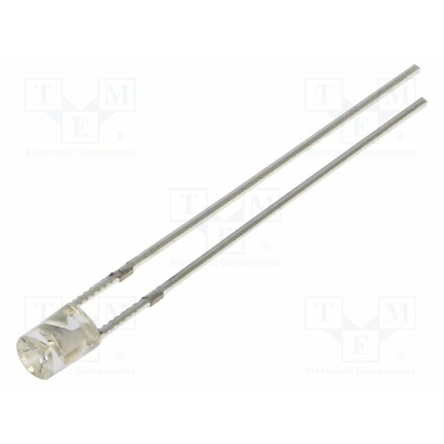 OPTOSUPPLY LED; blue; 3mm; 150mcd; 140°