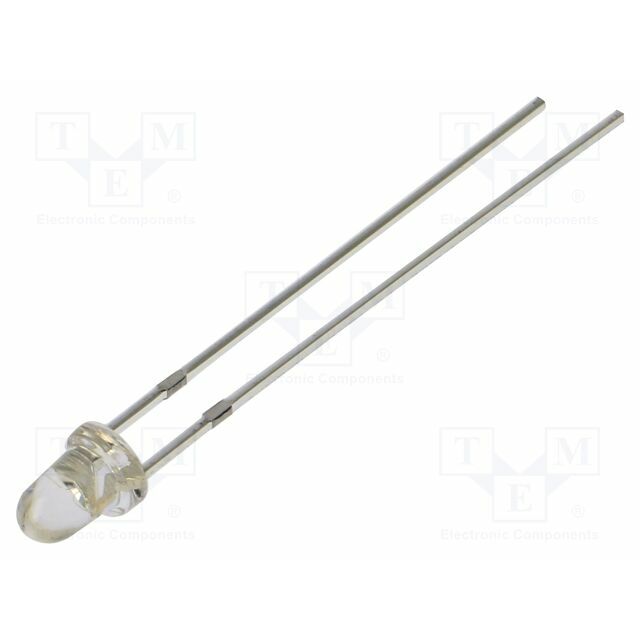 OPTOSUPPLY LED; UV; 15°; 20mA; 410÷420nm