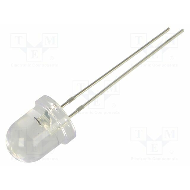 OPTOSUPPLY LED; white cold; 8mm; 10000mcd