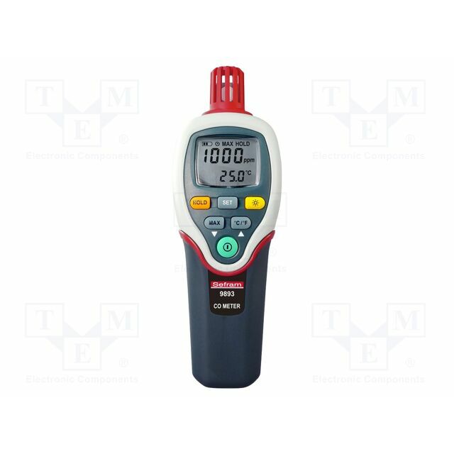 Meter: CO; Range: 0÷1000ppm; 1ppm; Illumin:
